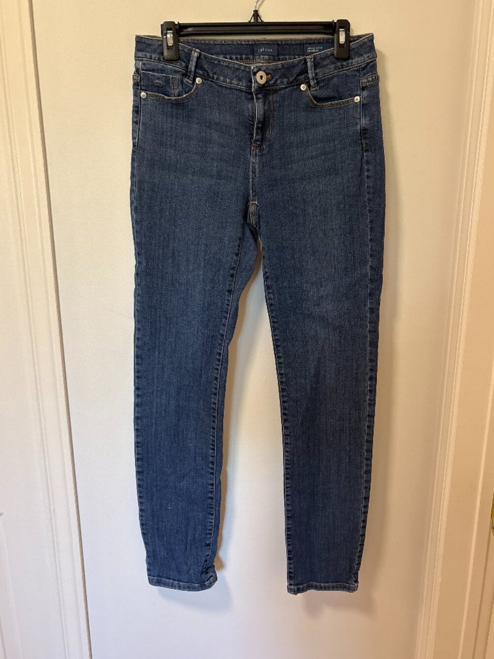J Jill Women Weekender Straight Leg Denim Blue Jeans Size 4 Medium Wash
